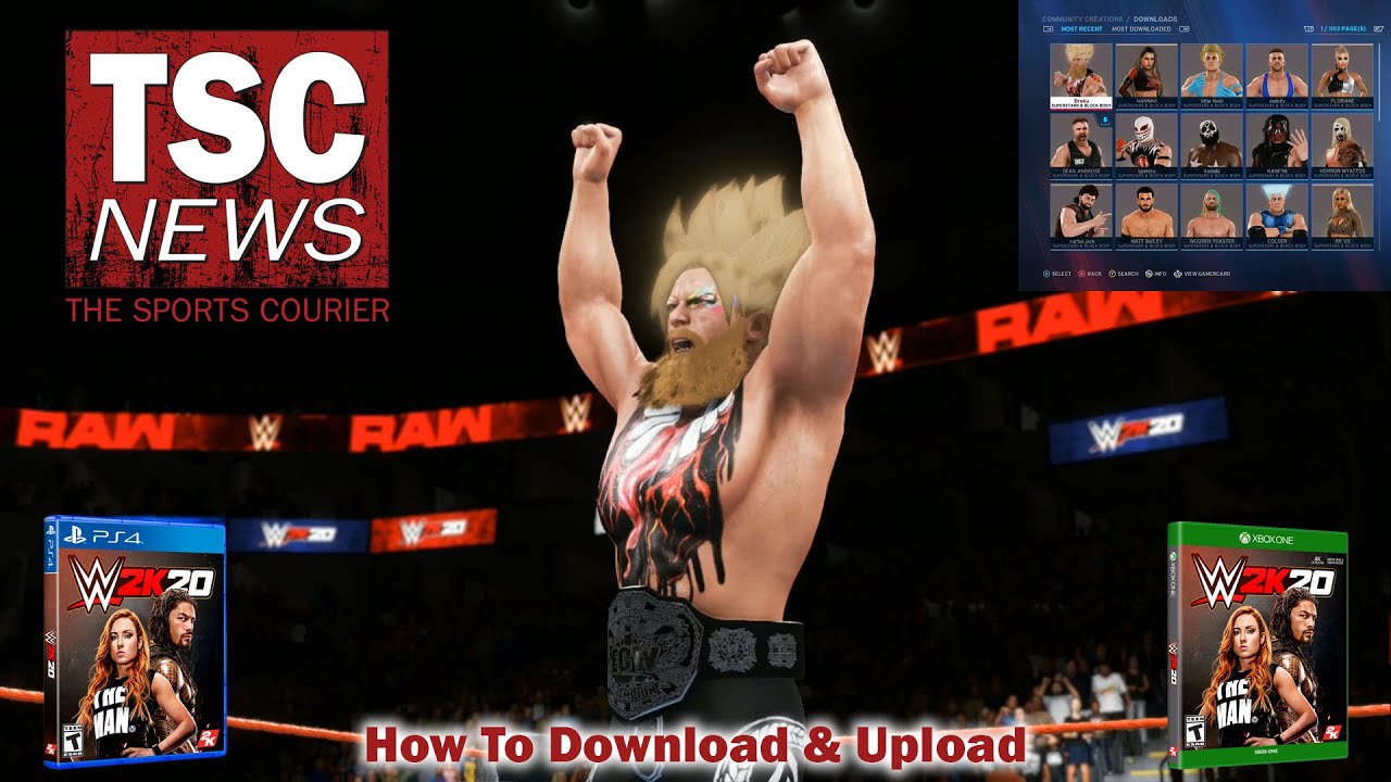 WWE 2K20 Community Creations - How To Download and Upload Creations -  YouTube