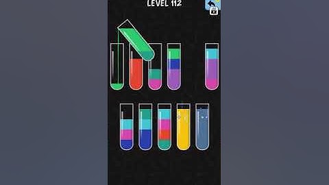 water color sort level 112 | water bottle game level 112