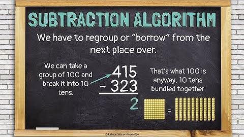 Subtraction Standard Algorithm