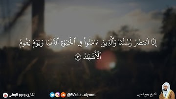 ﴿ إنا لننصر رسلنا والذين آمنوا ﴾ تلاوة روعة آسرة للقلوب - وديع اليمني