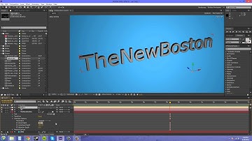 After Effects CS6 Tutorial - 78 - Creating 3D Text