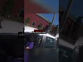 The driver almost made the biker fall👀
