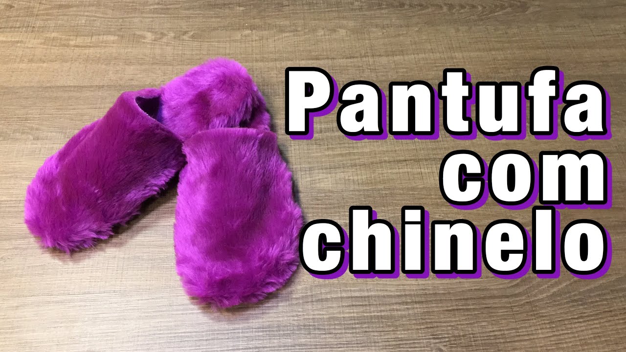 TUTORIAL: Como fazer pantufa com chinelo