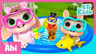 Outdoor Pool + Baby Shark Toy +More | Eli Kids Songs & Nursery Rhymes