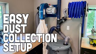 Easy Dust Collection Setup - My Dream Workshop