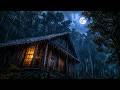 🌧️ 10 Hours of Rain Sounds for Deep Sleep | Cozy Cabin Rain Ambience at Night
