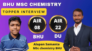 BHU/DU MSc chemistry topper interview | Realistic Gyan |How to prepare for BHU/DU/CUCET MSc Entrance