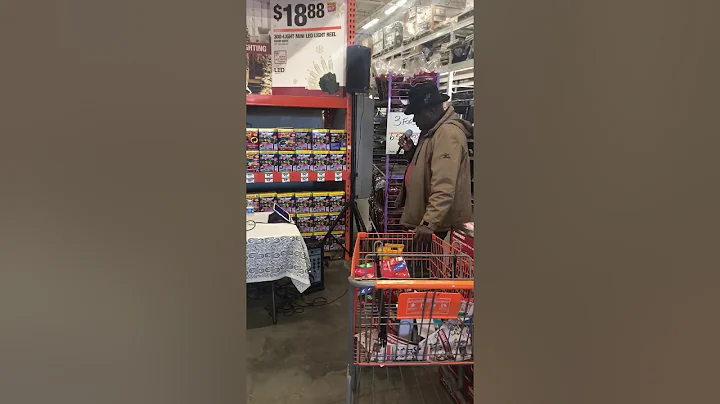 Man in Waldorf, MD Home Depot Singing Larry Graham "One in a Million You"