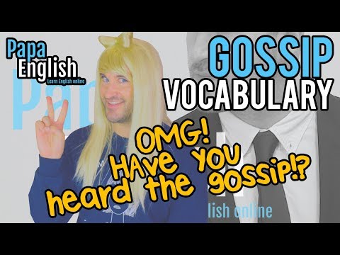Gossip Vocabulary in English - Blabbing with Becky
