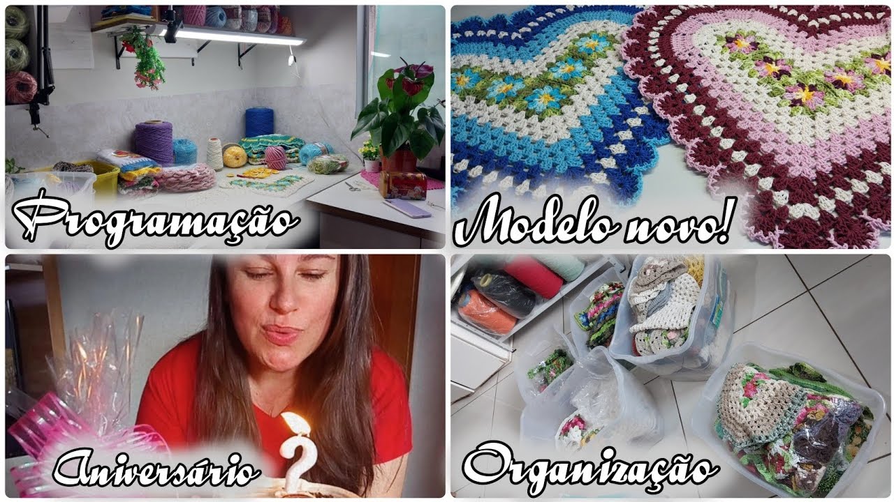 Organizei minhas caixas/ Fiz 42 anos / Fiz um modelo novo 🥰/ Como está o sogro..
