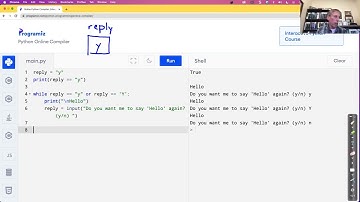 Python 6b - while true loops