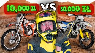 MOTOCYKL za 10,000 ZŁ vs 50,000 ZŁ ENDURO