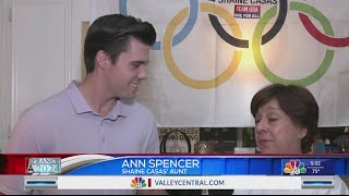 Shaine Casas aunt speaks on his first Olympic race