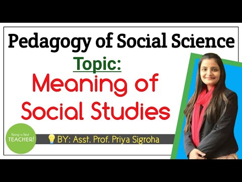 Meaning of Social Studies || B.Ed. 1st Year Classes || B.Ed. Notes || Pedagogy of Social Science ||