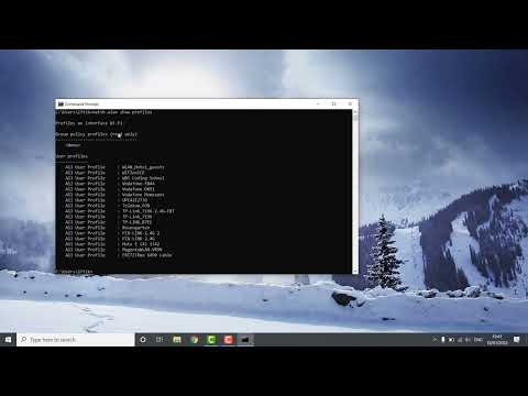 Find your WiFi network password in Windows 10 via command line