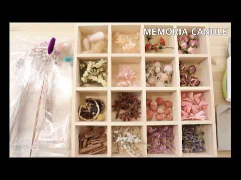드라이플라워 왁스타블렛 만들기 (How to make a dry flower wax tablet) - MEMORIA CANDLE [메모리아 캔들]