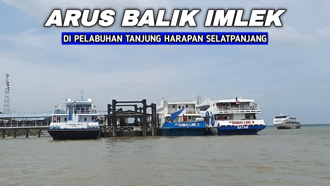 Ramai Banget! Arus Balik Imlek di Pelabuhan Tanjung Harapan Selatpanjang
