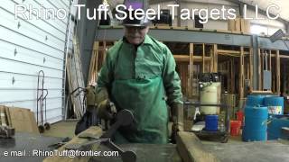 Rhino Tuff AR500 Walking target assembly and shooting