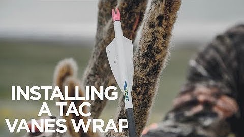 How to install an arrow wrap - TAC Vanes Topo Arrow Wraps