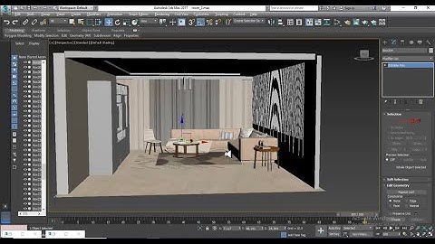 3DsMax Tutorials, Tutorial on 3D Modeling, Texturing & Lighting a Drawing Hall in 3dsmax  Part 10