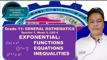 EXPONENTIAL: FUNCTIONS, EQUATIONS & INEQUALITIES //GRADE11 GENERAL MATHEMATICS //SALAMATH2020