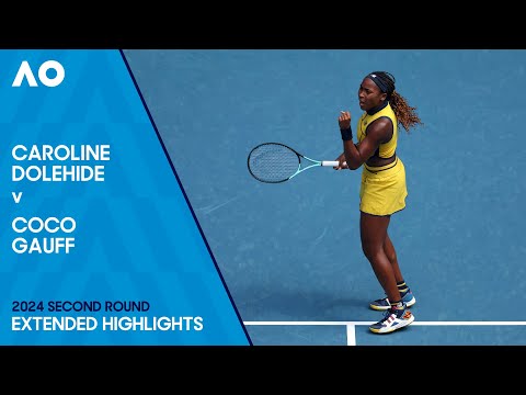 Caroline Dolehide v Coco Gauff Extended Highlights | Australian Open 2024 Second Round