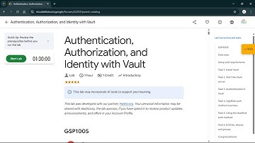 Authentication, Authorization, and Identity with Vault | #qwiklabs | #GSP1005 #CLI