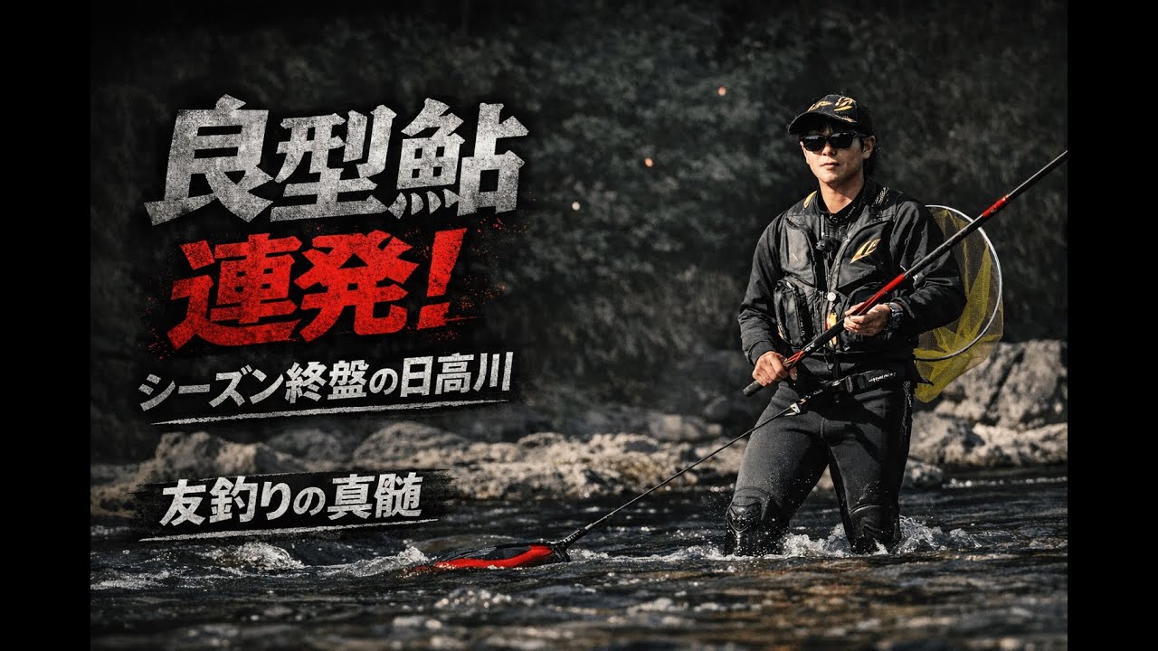 日高川ダム下で覚醒！！若手鮎師の数釣り！！2026年新製品初投入！！