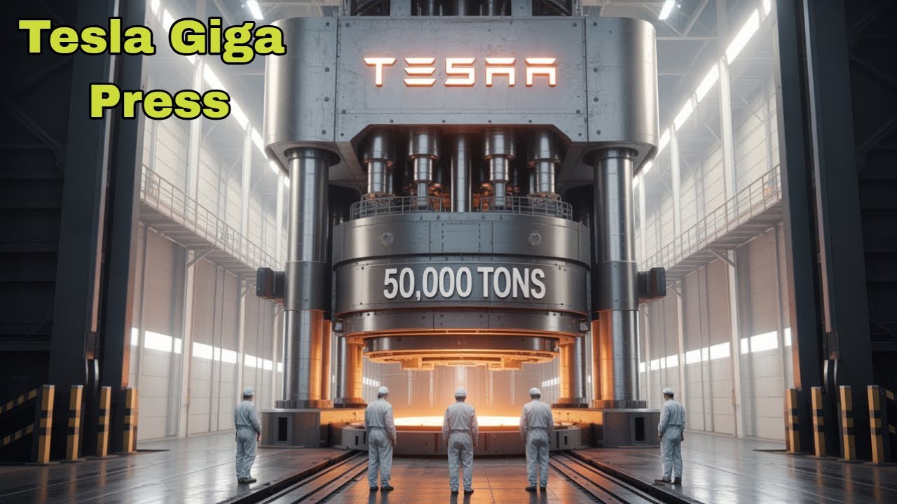How Tesla’s 50,000‑Ton Giga Press Casts 5 Car Frames in 5 Seconds | Model Q Manufacturing Deep Dive