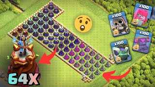 5X 10X 20X Event Troop vs Every Level Wizard Tower X4 | #clashofclans