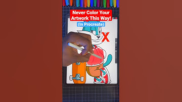 Never Color Artwork This Way! 😡 | Procreate #procreate #art #shorts