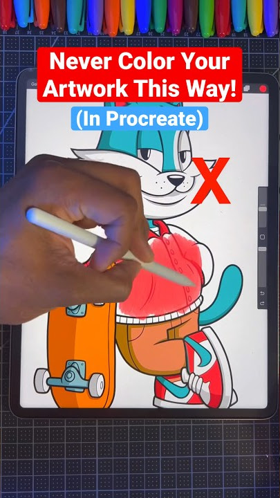 Never Color Artwork This Way! 😡 | Procreate #procreate #art #shorts