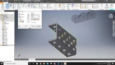 How to make holes for constraints in inventor