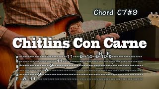 Chitlins Con Carne - Guitar tab and chord, como tocar, lesson, Kenny Burrell, レッスン chords