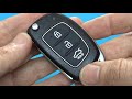 Замена кнопок выкидного ключа Hyundai Accent, Solaris, SantaFe, Sonata, Ix35, i20
