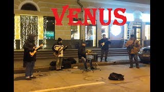 amazing music street band in Kiev - Venus caver