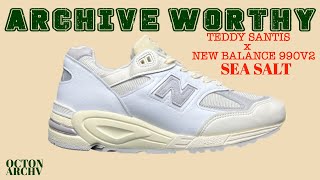 Unboxing Teddy Santis x New Balance 990V2 Made In USA 'Sea Salt'   M990TC2 - Spring/Summer 22