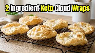 2 Ingredient Keto Cloud Wraps | Mozzarella Low Carb Bread Alternative