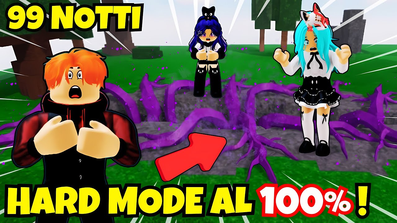SOPRAVVIVIAMO 99 NOTTI nella NUOVA MODALITÀ HARD! (NUOVO UPDATE 99 NOTTI nella FORESTA) - ROBLOX ITA