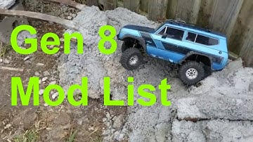 Redcat Gen 8 mod update and test drive on backyard course