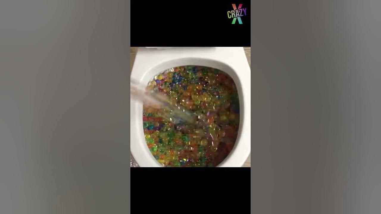 trying to flush 1000s of orbeez down my toilet will it flush? shorts