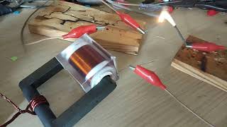 видео: Высоковольтный трансформатор. Запуск и первые тесты. картинка: Высоковольтный трансформатор. Запуск и первые тесты.