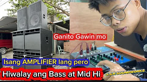 Paano pag hiwalayin ang MidHi at Sub gamit ang Mixer at isang Amplifier 