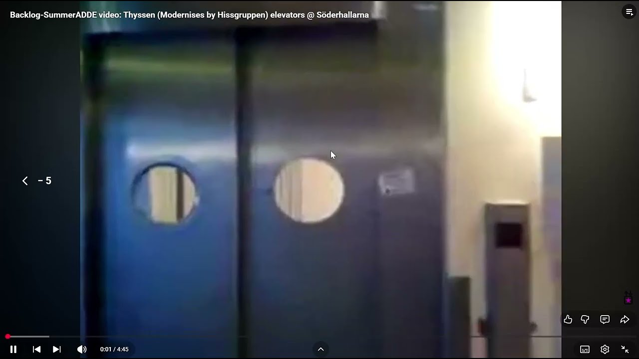 Other Video Backlog Thyssen Modernises(Hissgruppen C Elevator At Soderhallarna,Stockhom Part 10