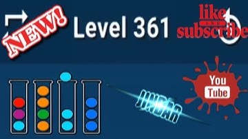 Ball Sort Puzzle Level 361 Color Sorting Games Level 361