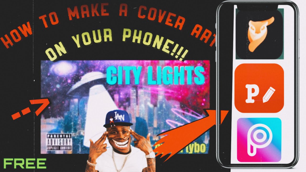 How to Make Your Own Cover Art On IPHONE !!!🔥🔥 YouTube