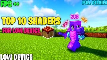 Minecraft Java Edition Top 10 Low End Shader || Best Low End Shader🔥