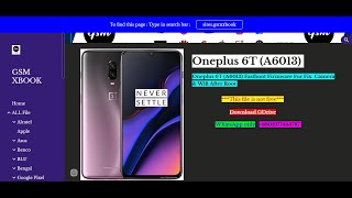 Oneplus 6T (A6013) Fastboot Firmware For Fix Camera & Wifi After Root | #firmware #flash #oneplus6t