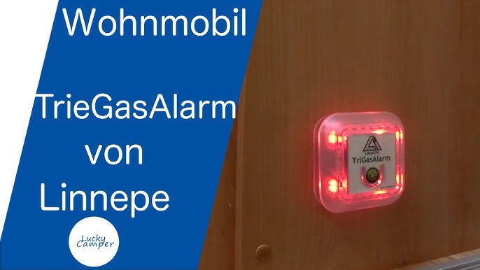 Linnepe TriGasAlarm 2er SET Gaswarner Gasmelder Wohnmobil Wohnwagen Boot  Tri-Gas-Alarm Propan Butan und KO Gas