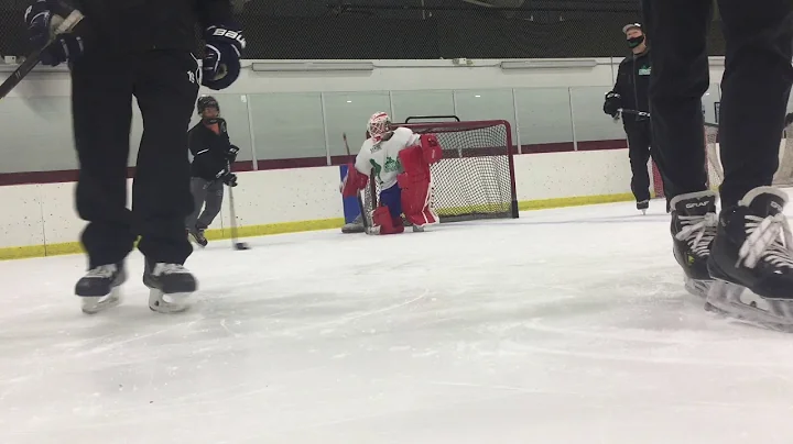 Nicholas Beck goaltender training clip